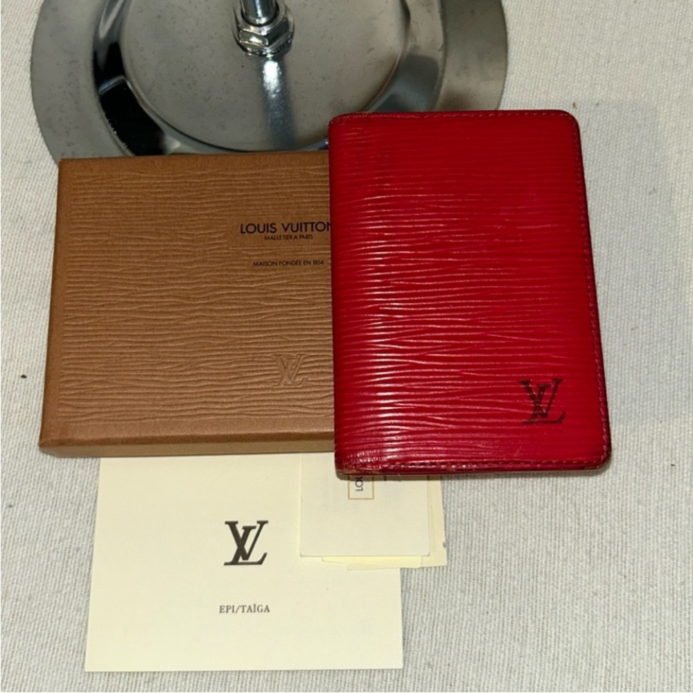 Louis Vuitton Epi Red Leather Wallet